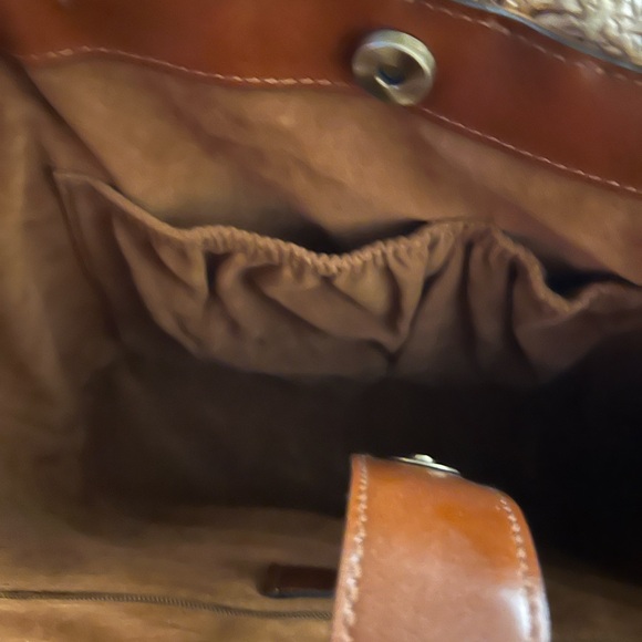 Patricia Nash Palmanova Leather and Woven Shoulder Bag - Picture 7 of 7